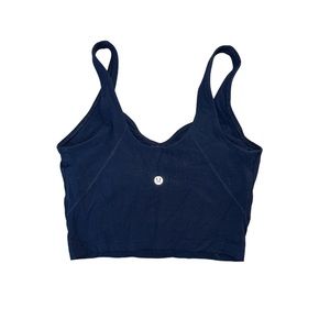 LULULEMON navy crop workout top